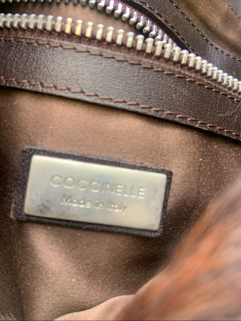 Brown Multi-Tone Cowhide Shoulder Bag from Italy - Picture 2 of 3